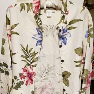 Floral Coldwater Creek Button-Down